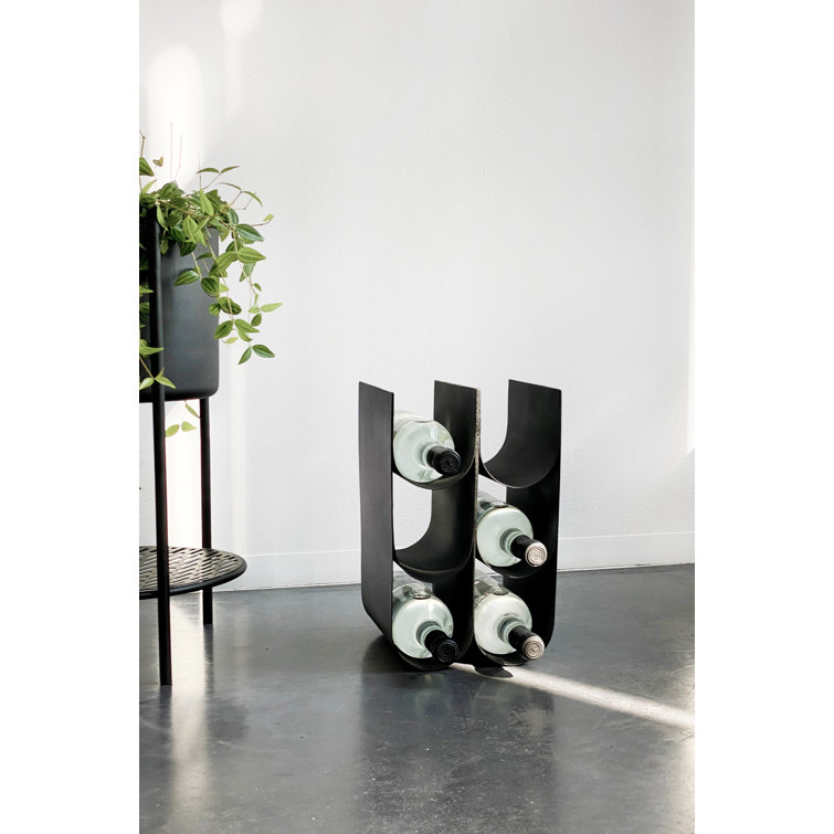 XLBoom 6 Bottle Tabletop Wine Bottle Rack in Black Wayfair.co.uk